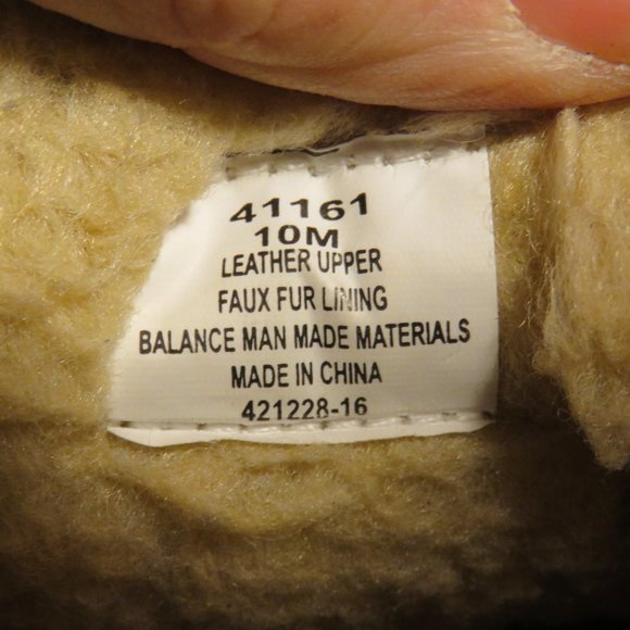 MINNETONKA Sherpa Lined Alden moccasin slipper men's sz10 - Picture 6 of 6